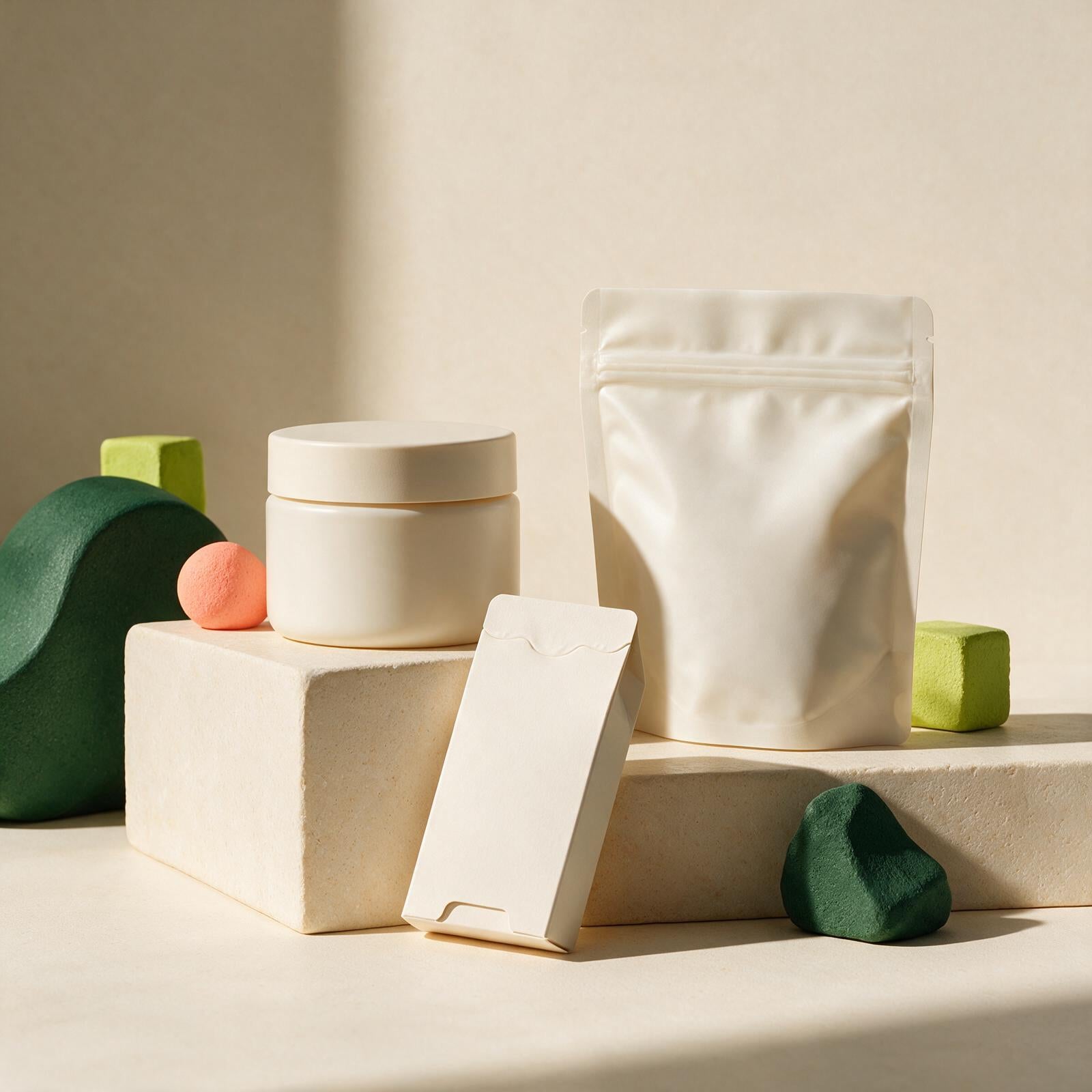 A family of neutral supplement packaging formats